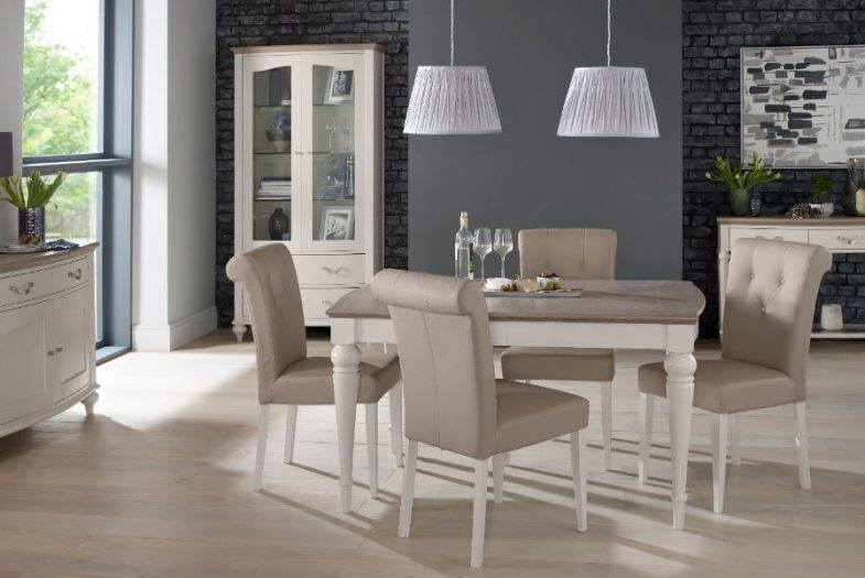 An example of our dining chairs and tables range at our Burton on Trent furniture showroom near Derby & Swadlincote.