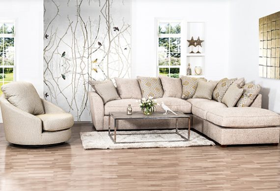 Fantasia corner suites in Swadlincote from Coytes Furniture showroom