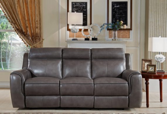 Florence leather 3 seater sofa in Swadlincote