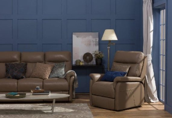 posture perfect leather sofa with sprung seat interiors optional power reclining available on all pieces or mix with the fixed seat option also